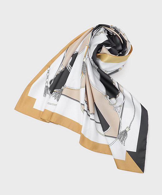 タッセル柄大判ストール（2002588477） | OPAQUE.CLIP