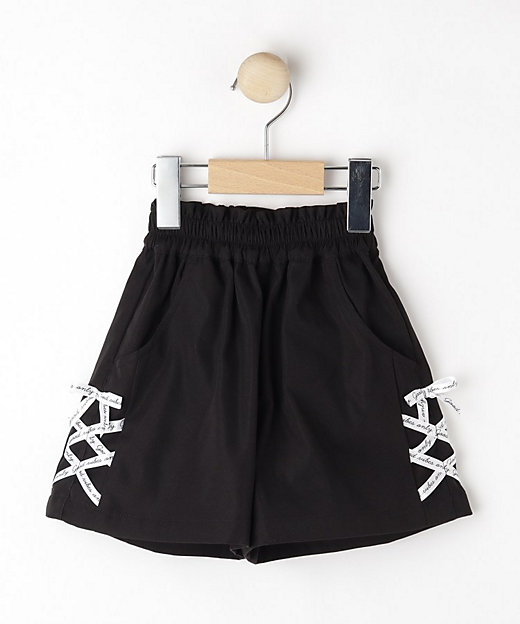 100－150cm】サイドレースアップショートパンツ