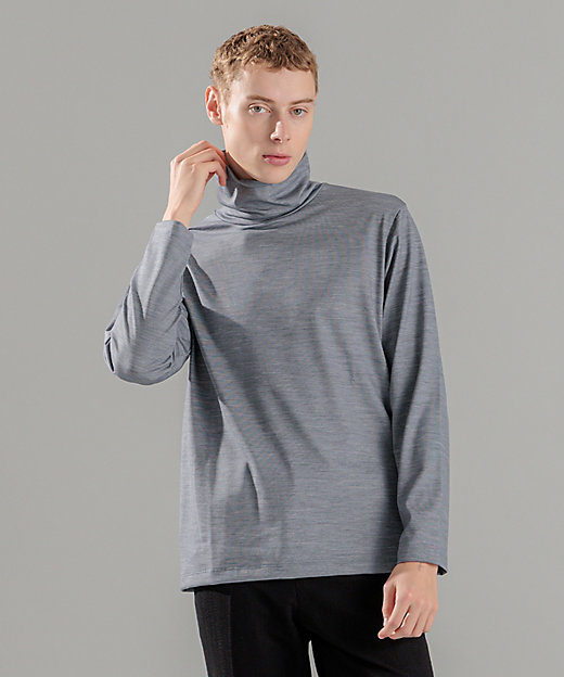 ウールジャージーウォッシャブル タートルネック