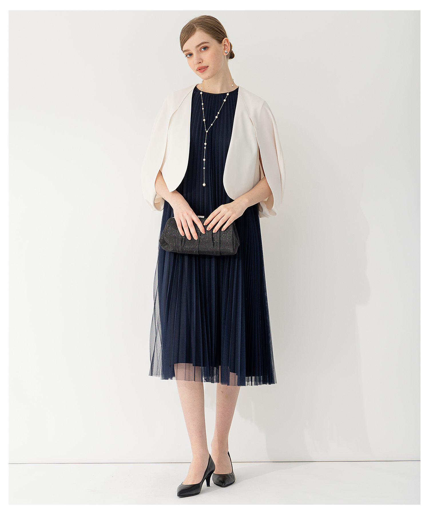 APPLAUDIR】チュールプリーツ ドレス（OPA2CM0744