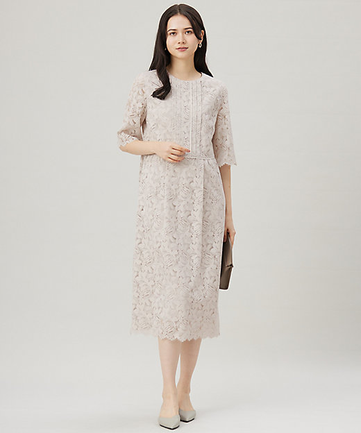 洗える】フルールコードレース ワンピース（OPWRCM0406