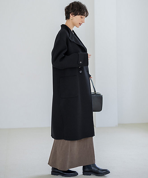 VERY掲載】MANTECOPureリバー スタンドカラーコート