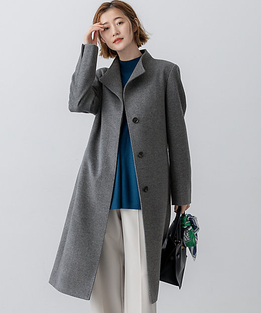 ウールカシミヤビーバー スタンドカラー コート（SCWSGW0504