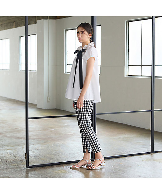サブリナパンツ／Check（83053402A） | Rose Tiara