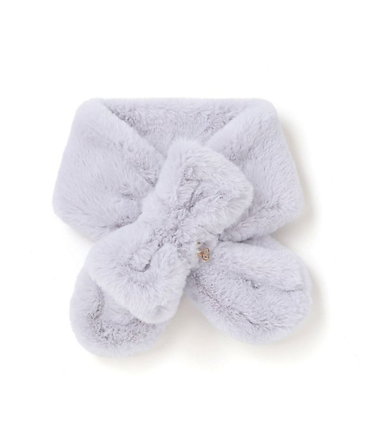 リボンふわふわファーマフラー 1734ー79034 | Tartine et