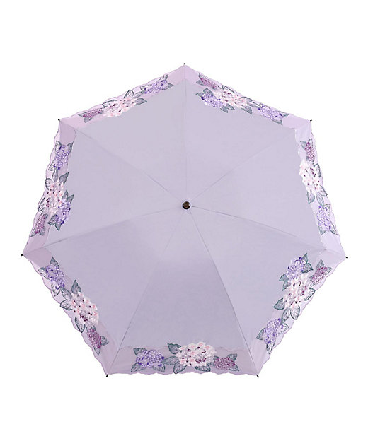 ☆【産直】紫陽花刺繍ミニ折りたたみ日傘 | 京都/シノワズリーモダン