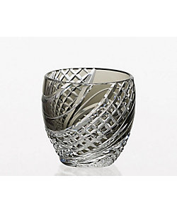 江戸切子 ペアロックグラス＜幕襞に四角籠目＞ | KAGAMI/カガミ | 三越