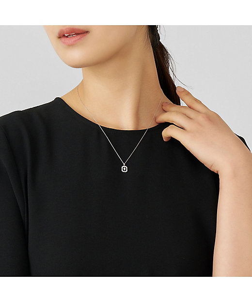 プラチナ ダイヤモンド ネックレス APVN214445DI