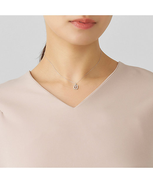 プラチナ ダイヤモンド ネックレス APVN214445DI