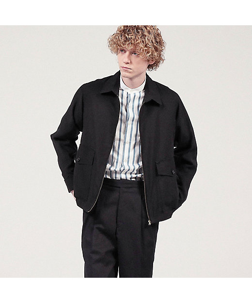 シルク ジップアップブルゾン | TOMORROWLAND (Men)/トゥモローランド