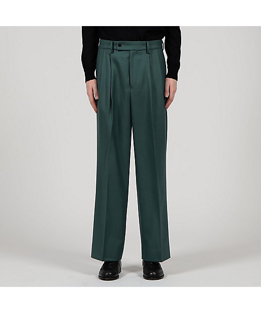 フランネラーナ 2タックワイドストレートパンツ | TOMORROWLAND (Men