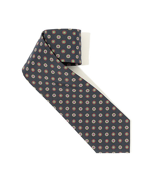 Atkinsons アイリッシュポプリン 小紋柄ネクタイ