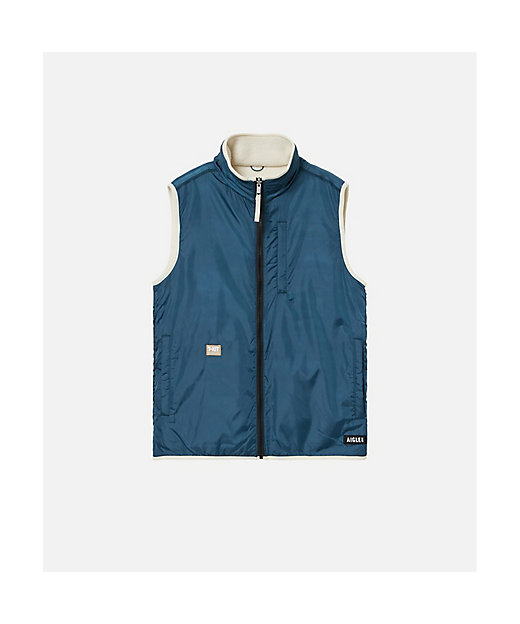 ササフラス リバーシブルベスト XL デニム フリース SASSAFRAS