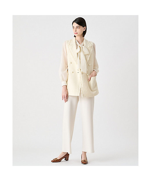 チェックツィードフリンジジレ | ANAYI/アナイ | 三越伊勢丹オンライン