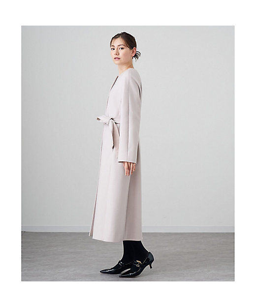 カシミヤノーカラーベルトコート | ANAYI/アナイ | 三越伊勢丹