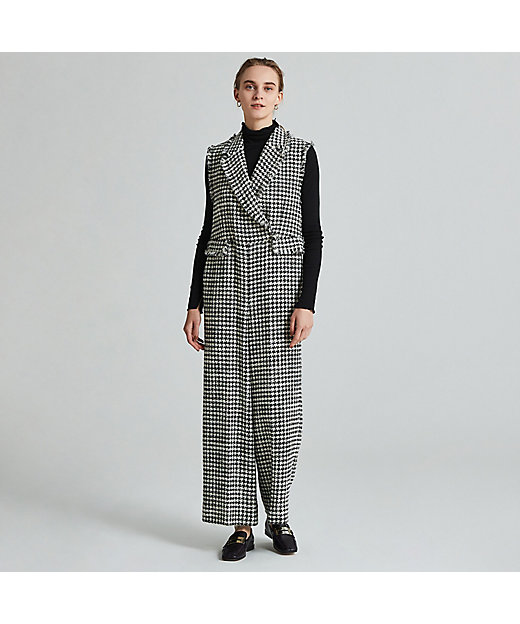 ハウンドトゥースツイード ジャンプスーツ | maison TOMORROWLAND