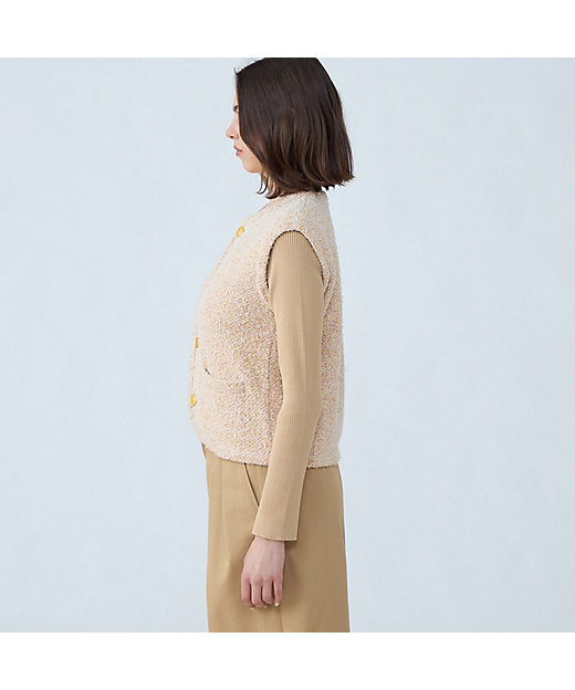 ツイードニット ベスト | maison TOMORROWLAND/メゾン