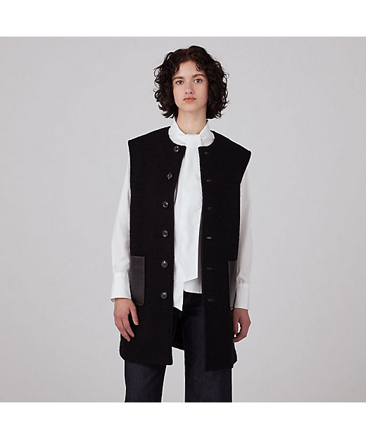 シープパイル クルーネックジレ | maison TOMORROWLAND/メゾン