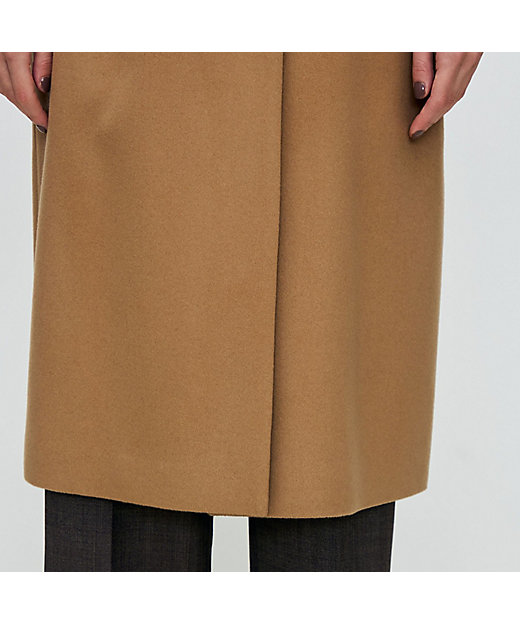 ピュアカシミヤ ノーカラーコート | maison TOMORROWLAND/メゾン