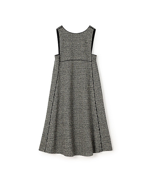 ハウンドトゥースニット フロンタブルドレス | maison TOMORROWLAND