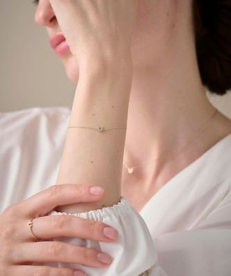 K10YG ダイヤモンド ホースシュー ブレスレット | ete bijoux