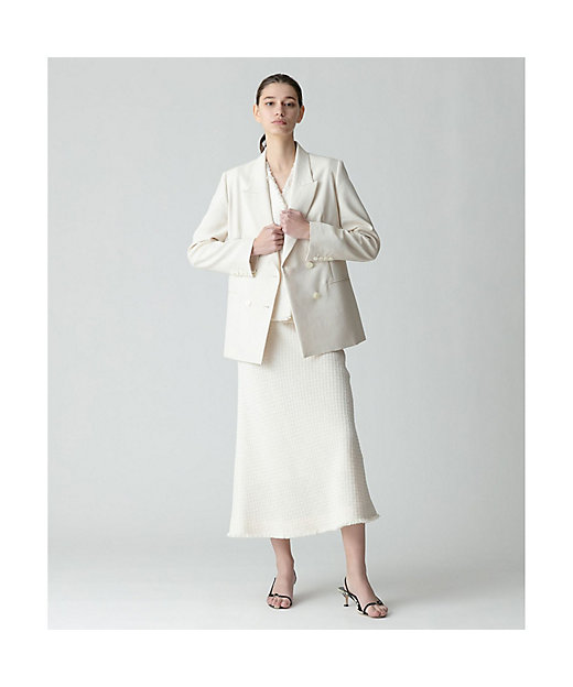 マットクロスダブルブレストジャケット | allureville (Women