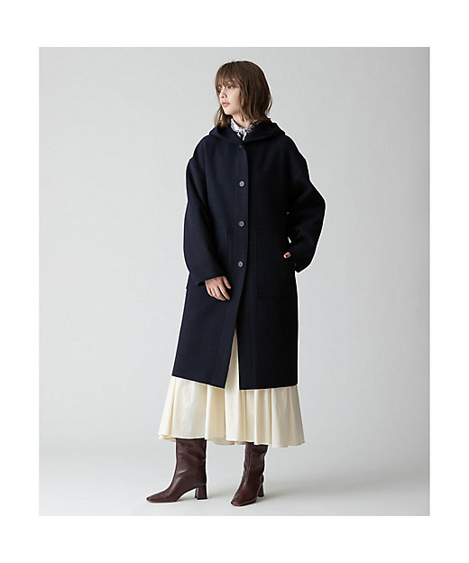 圧縮メルトンフーディコート | allureville (Women)/アルアバイル