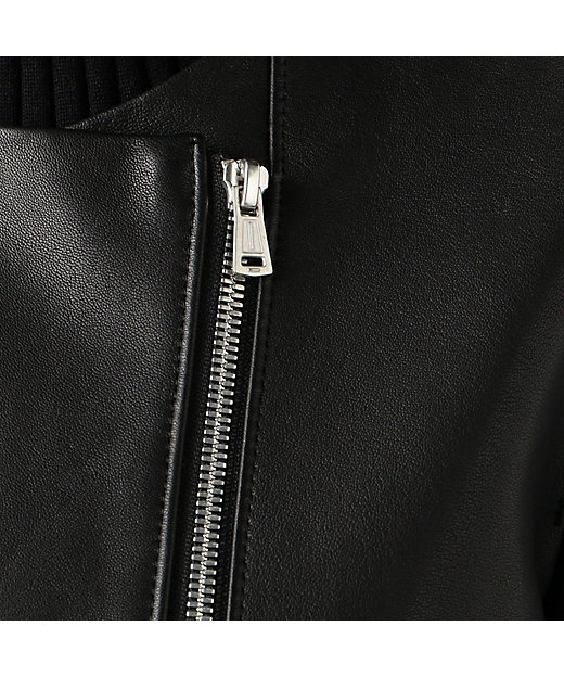 ラムレザー ノーカラージャケット | maison TOMORROWLAND/メゾン