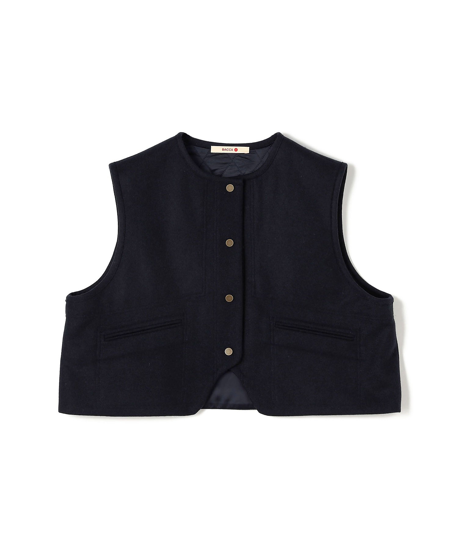 ダブルクロスヘビーメルトン ショートベスト | maison TOMORROWLAND