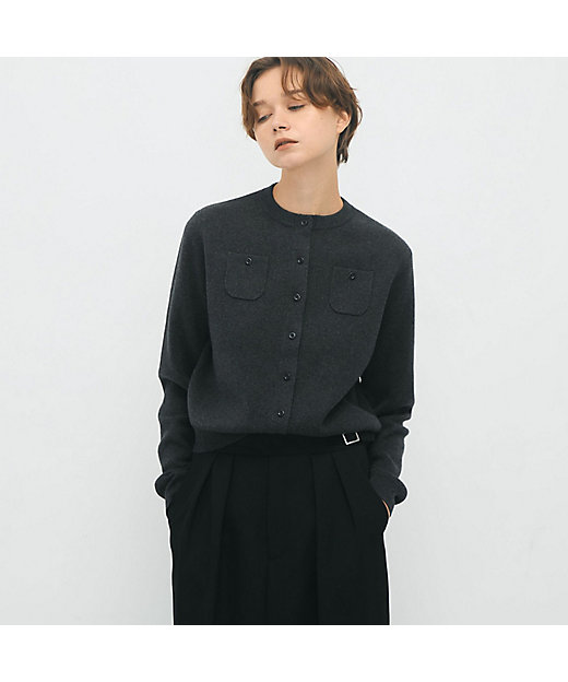 コットンカシミヤ クルーネックカーディガン | CABaN/キャバン | 三越