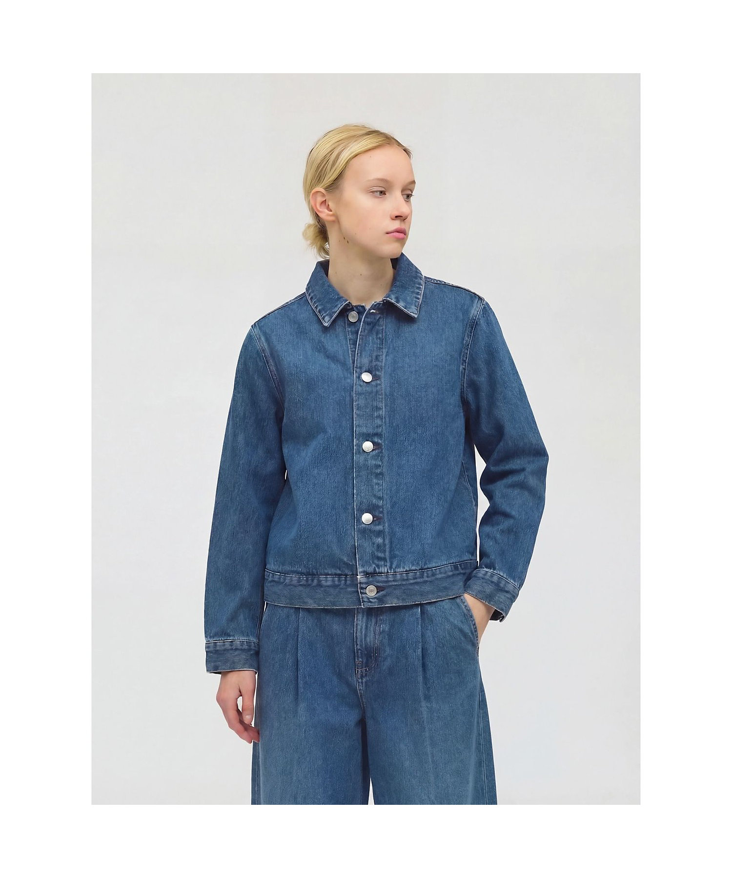 mizuiro ind コンパクトデニムジャケット（ダメージ