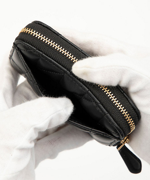 スモール ジップ アラウンド カード ケース・ピロー キルティング