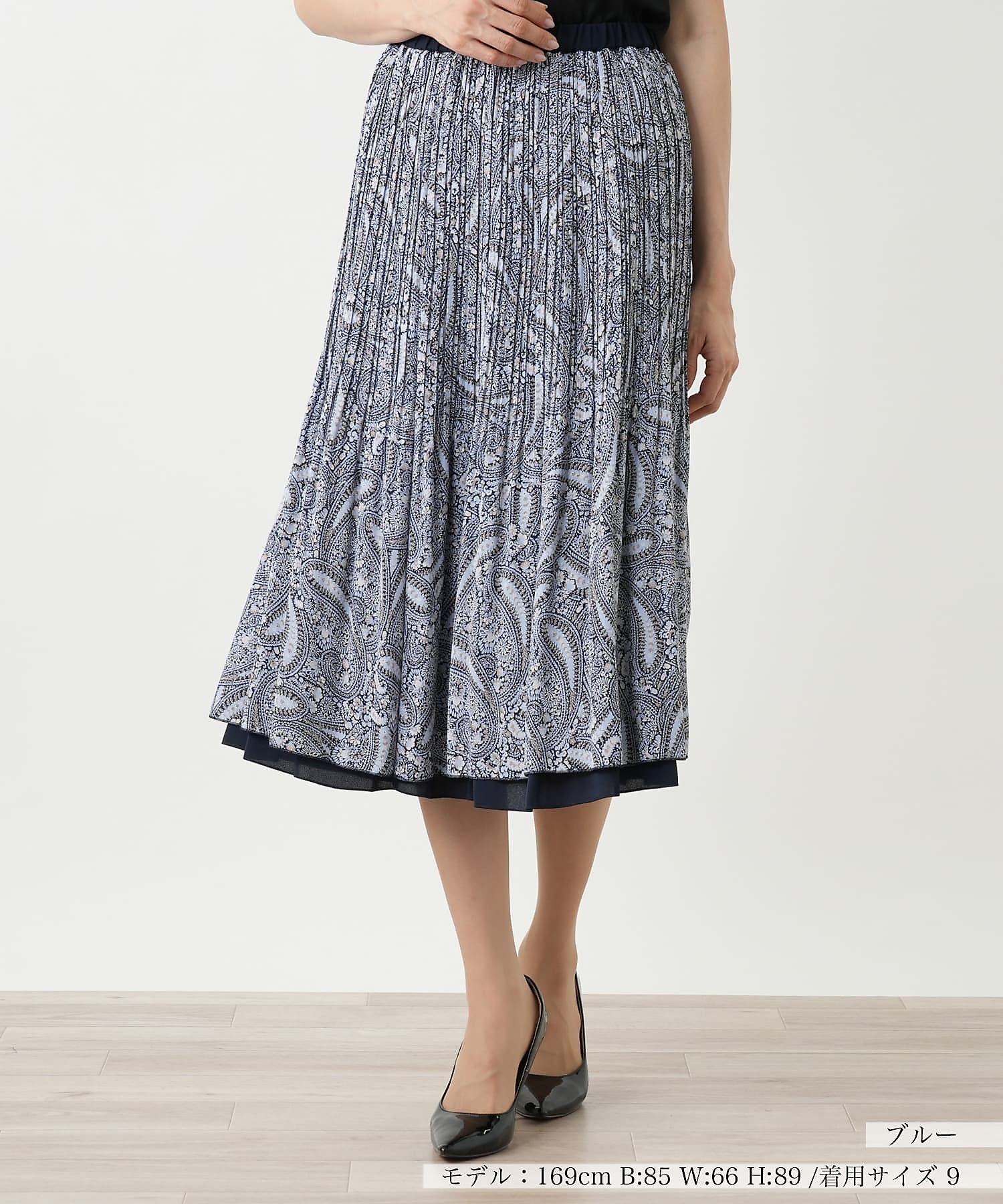 リバーシブルスカート【Leilian WHITE LABEL