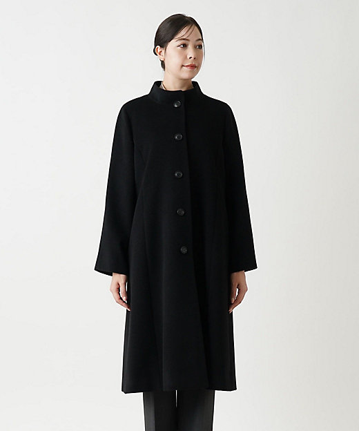 カシミヤハイネックコート【深喜毛織】 | Leilian plus house (Women