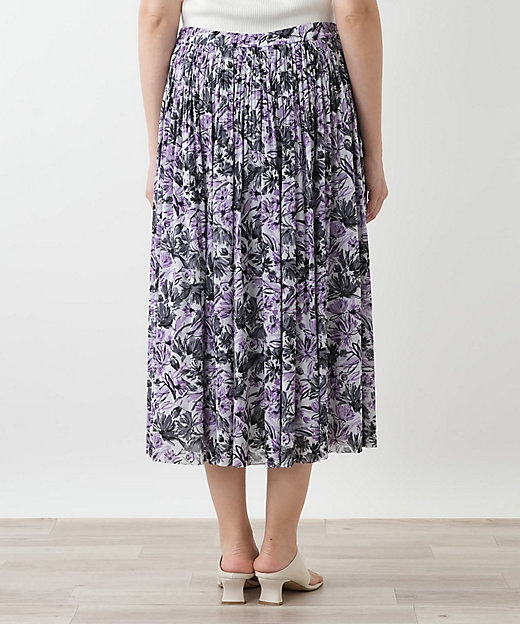 ウォッシャブル】花柄プリーツスカート | Leilian plus house (Women