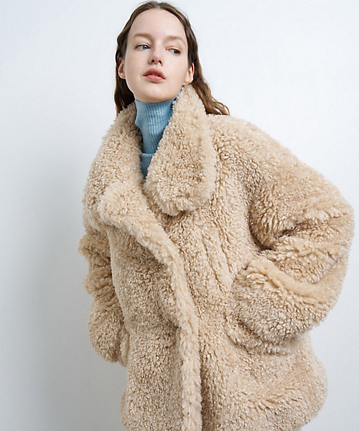 フェイクファーコート | LANVIN en Bleu (Women)/ランバン オン ブルー