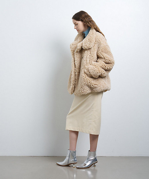 フェイクファーコート | LANVIN en Bleu (Women)/ランバン オン ブルー