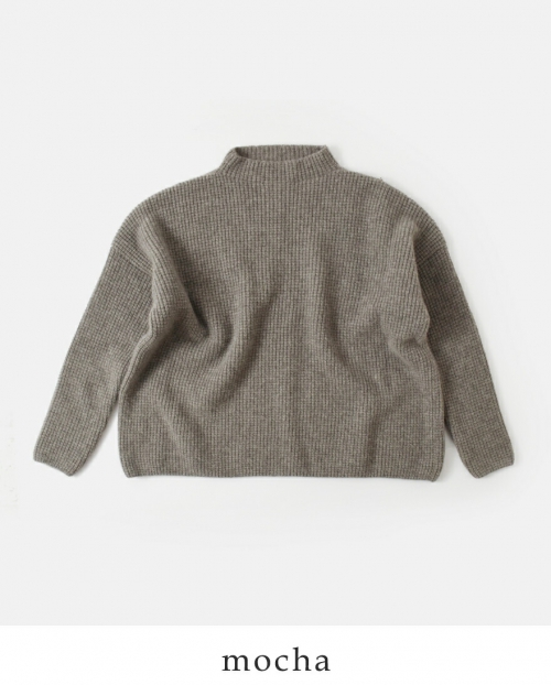 evam eva エヴァムエヴァ カシミヤ 畦編み ニット プルオーバー