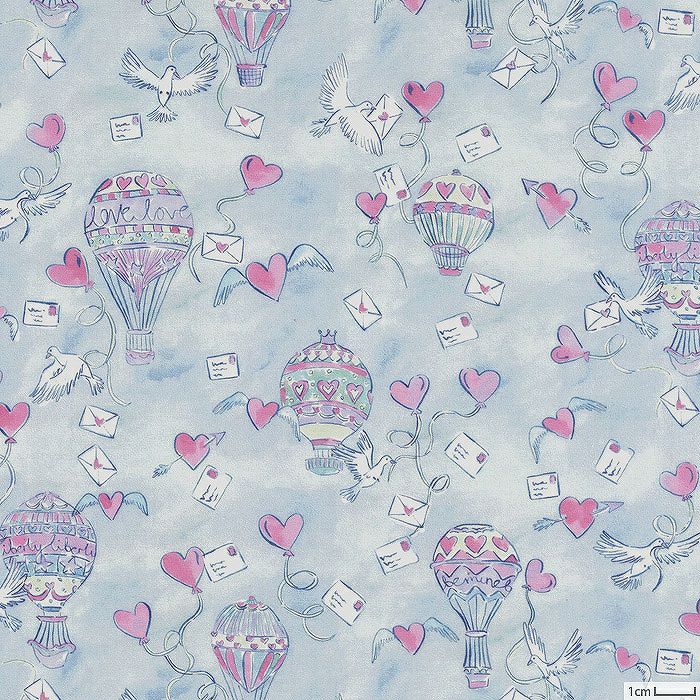 リバティプリント ラブ・イン・ジ・エア＜02L＞生地 （ホビーラ