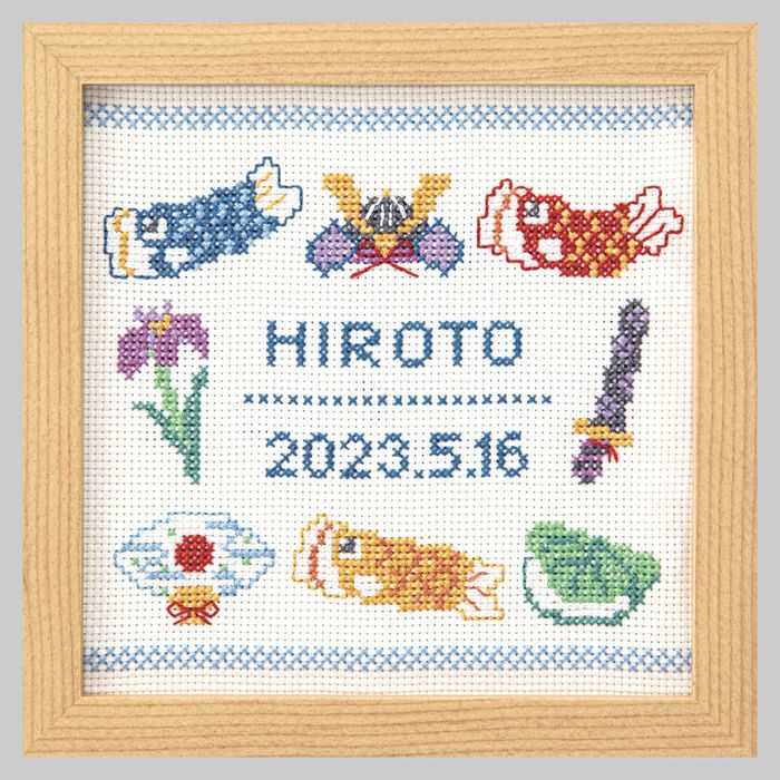 クロスステッチフレーム＜Welcome＞ | リバティ 生地、編み物、刺繍