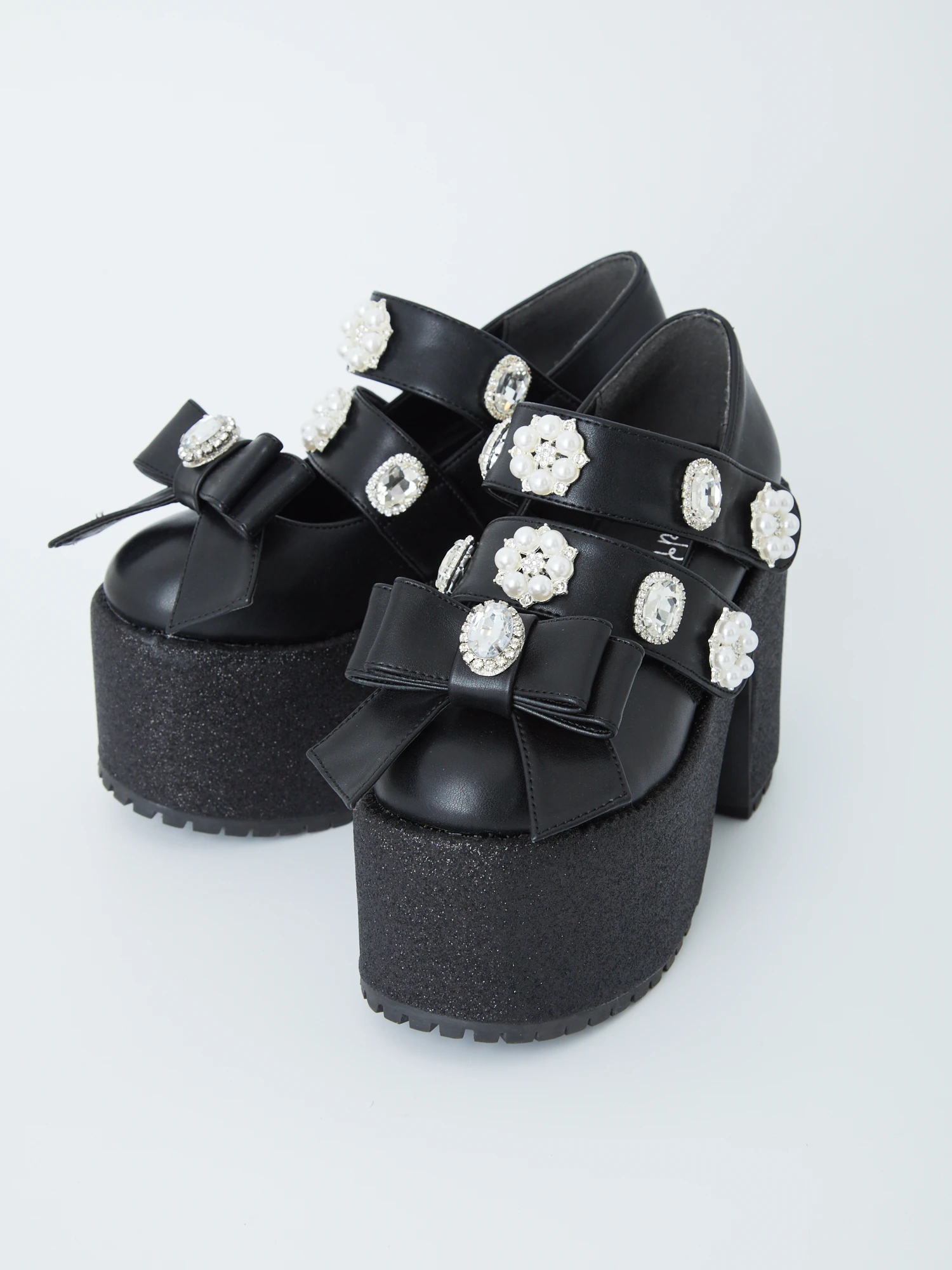 パールビジュー厚底シューズ - Ank Rouge(アンクルージュ)のシューズ