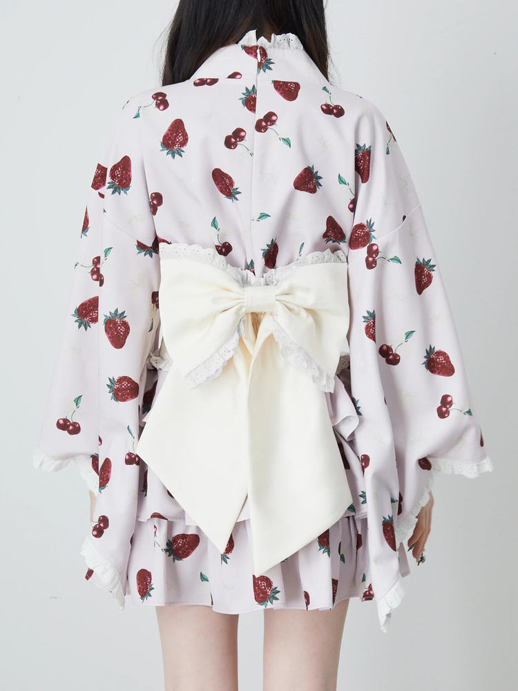 cherry berry princess 浴衣ワンピース - Ank Rouge(アンクルージュ)の