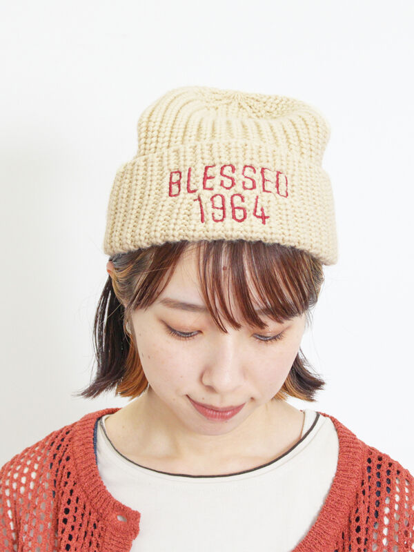 消臭効果】ロゴ刺繍ニット帽（アクセサリー/ハット・帽子）【セール