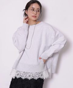 裾レースロンT | Tシャツ・カットソー | Arpege story（アルページュ