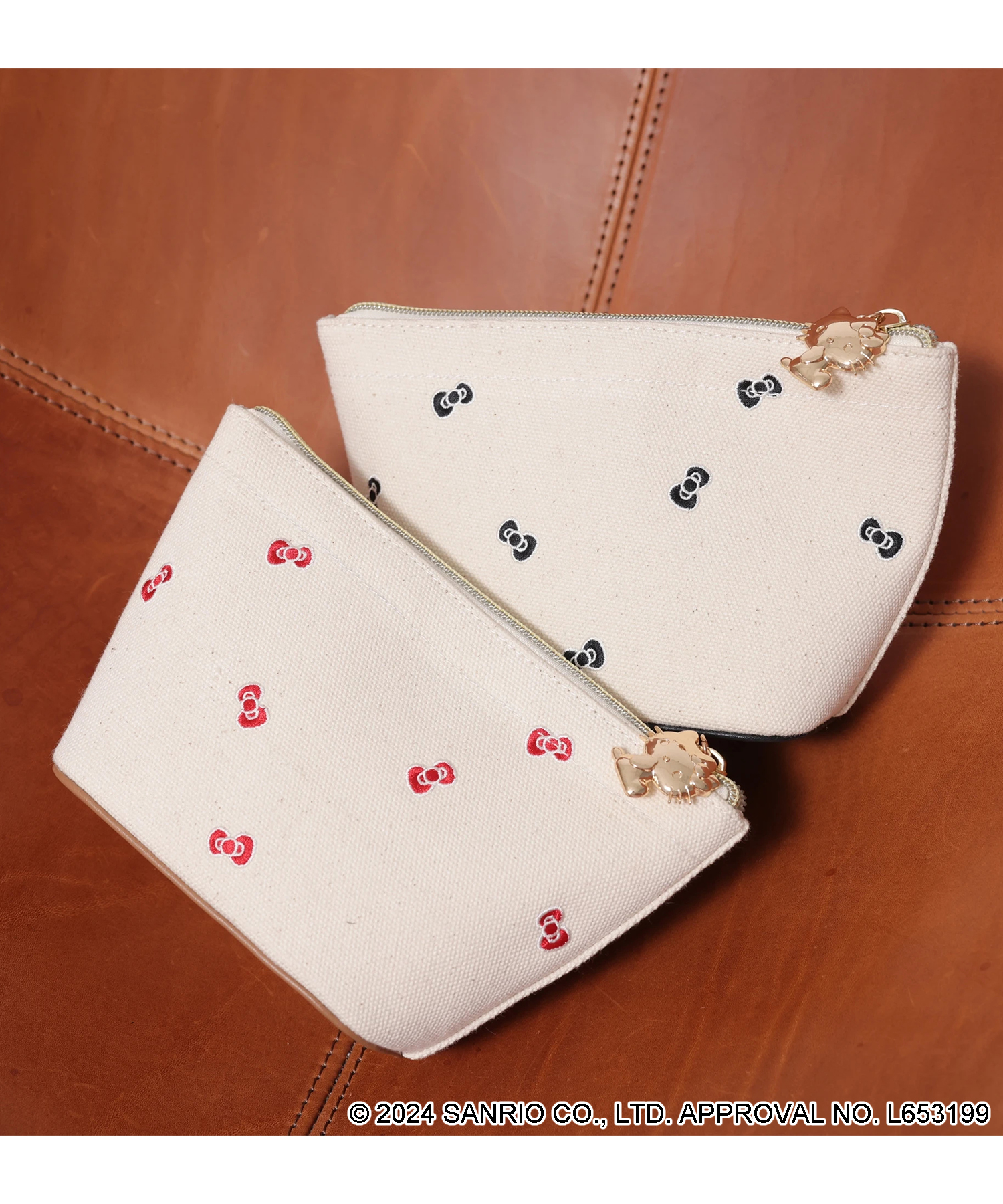 Hello Kittyコラボ〉リボン刺繍ポーチ | ポーチ | Apuweiser-riche