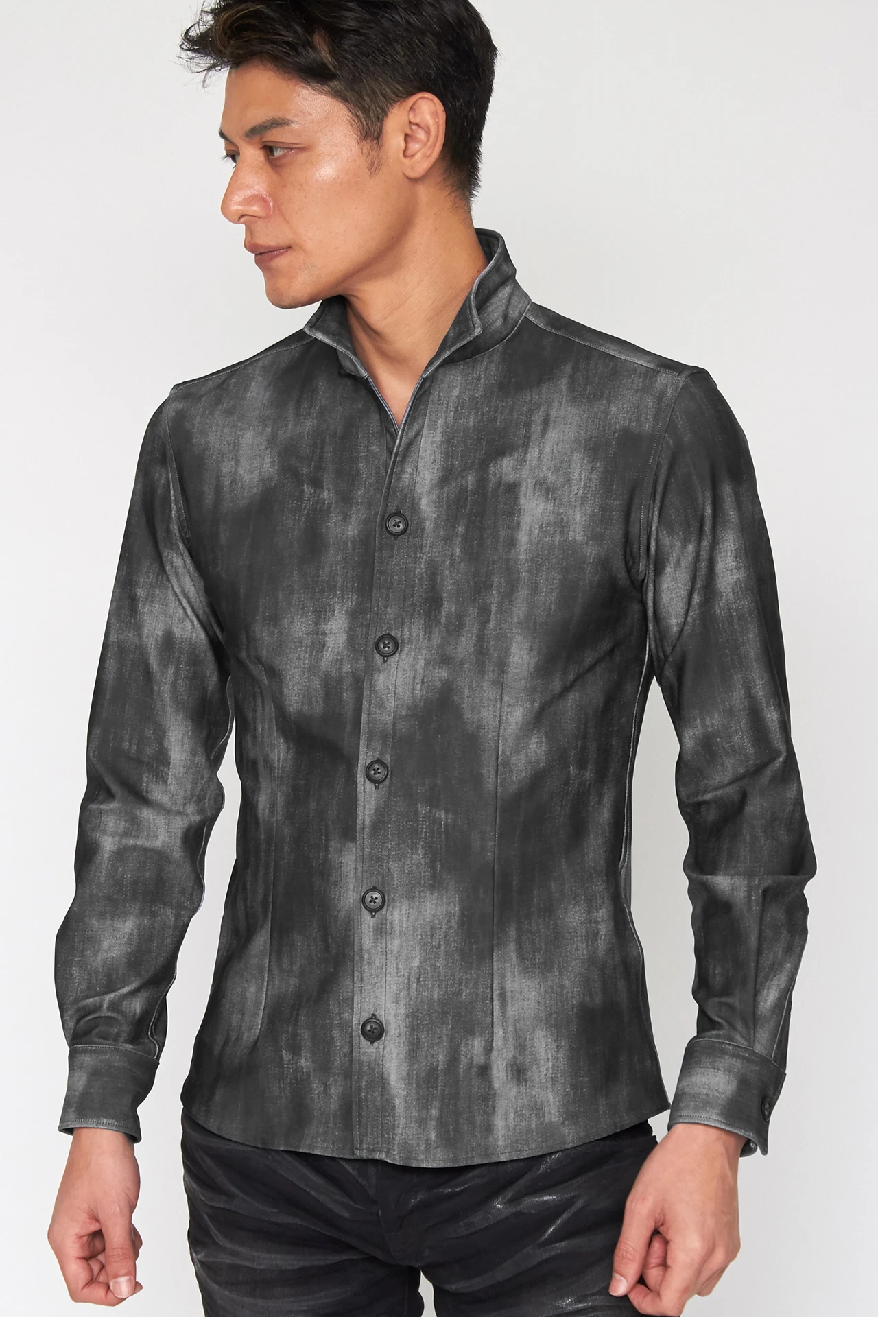 TORNADO MART∴サマーデニムプリントハイテンションシャツ / TORNADO