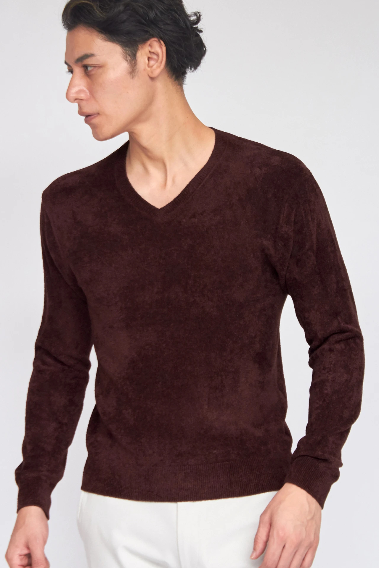 ZERO by TORNADO MART∴モールヤーンVネックニット / TORNADO MART