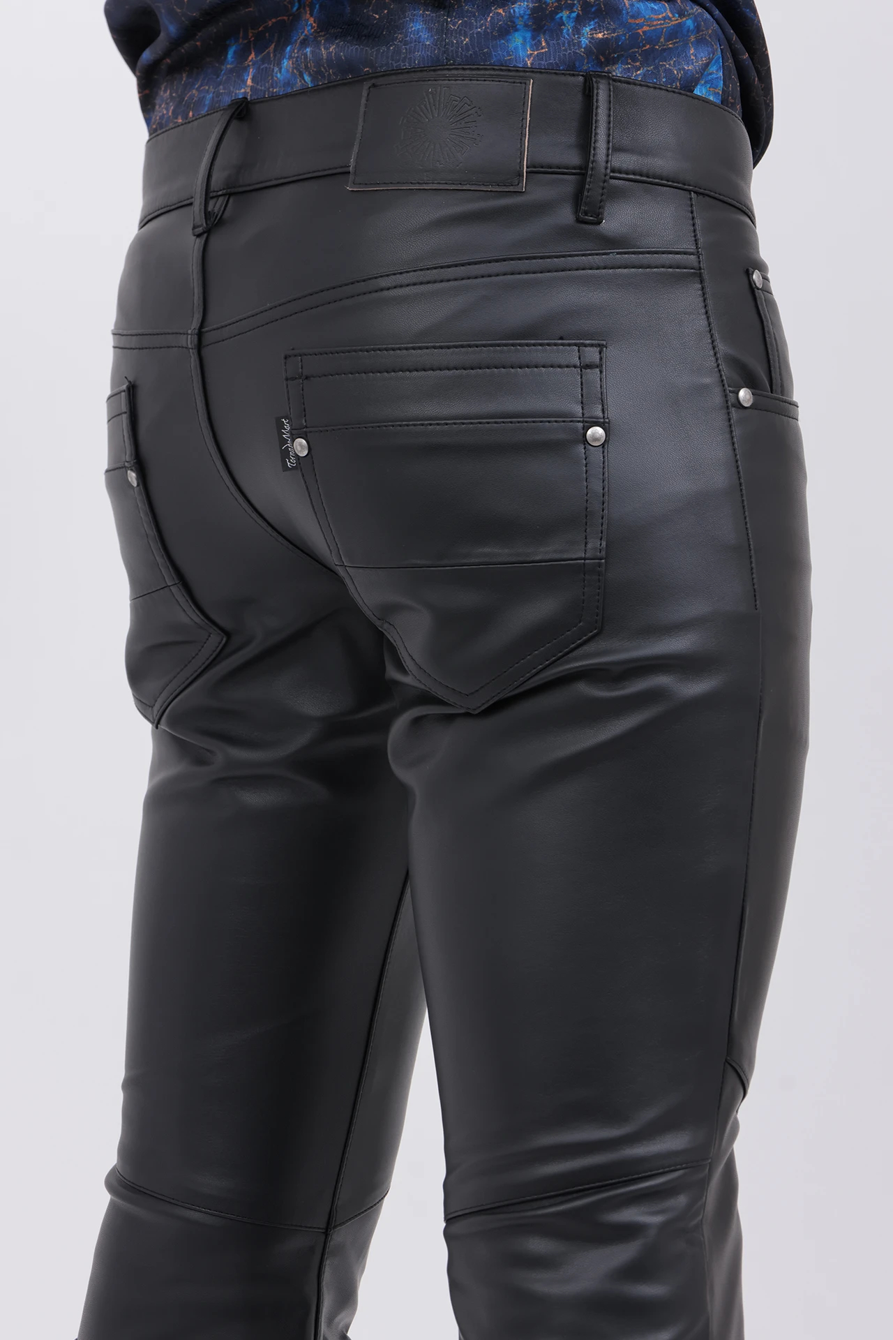 TORNADO MART∴ストレッチレザーベルボトム / TORNADO MART