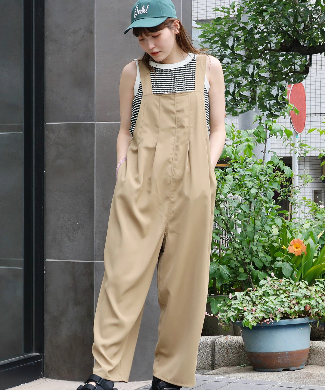 フロントタックサロペットパンツ / サロペット・オーバーオール