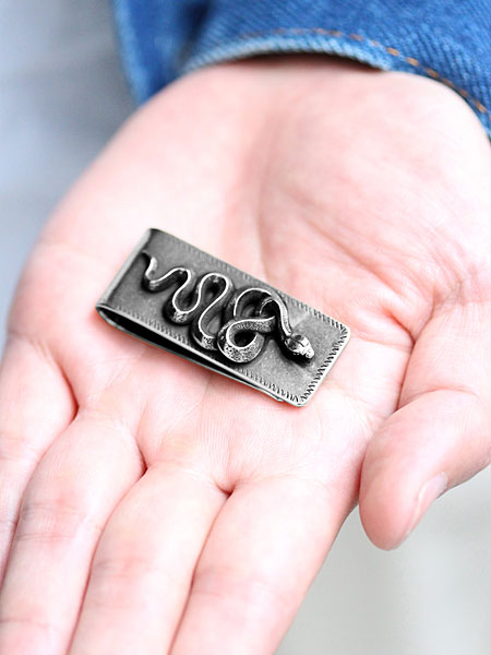 ピーナッツカンパニー PEANUTS&CO. | SNAKE MONEY CLIP SILVER